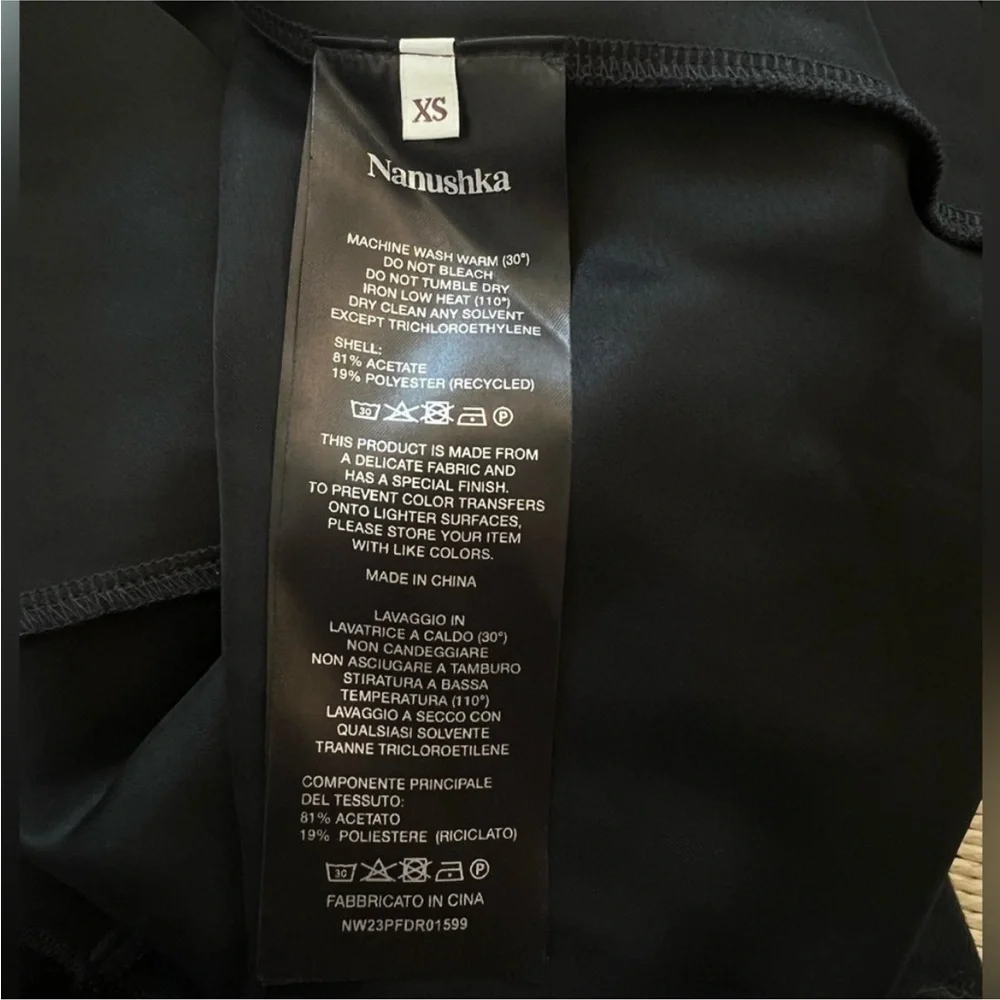 NEW Nanushka Merva Satin Slip Dress - Picture 8 of 8